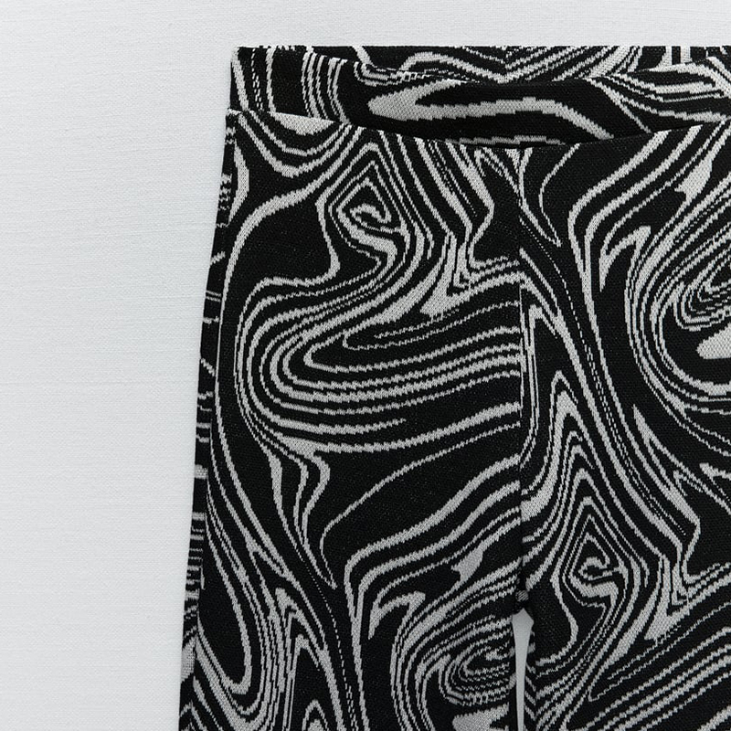 Jacquard top and trousers