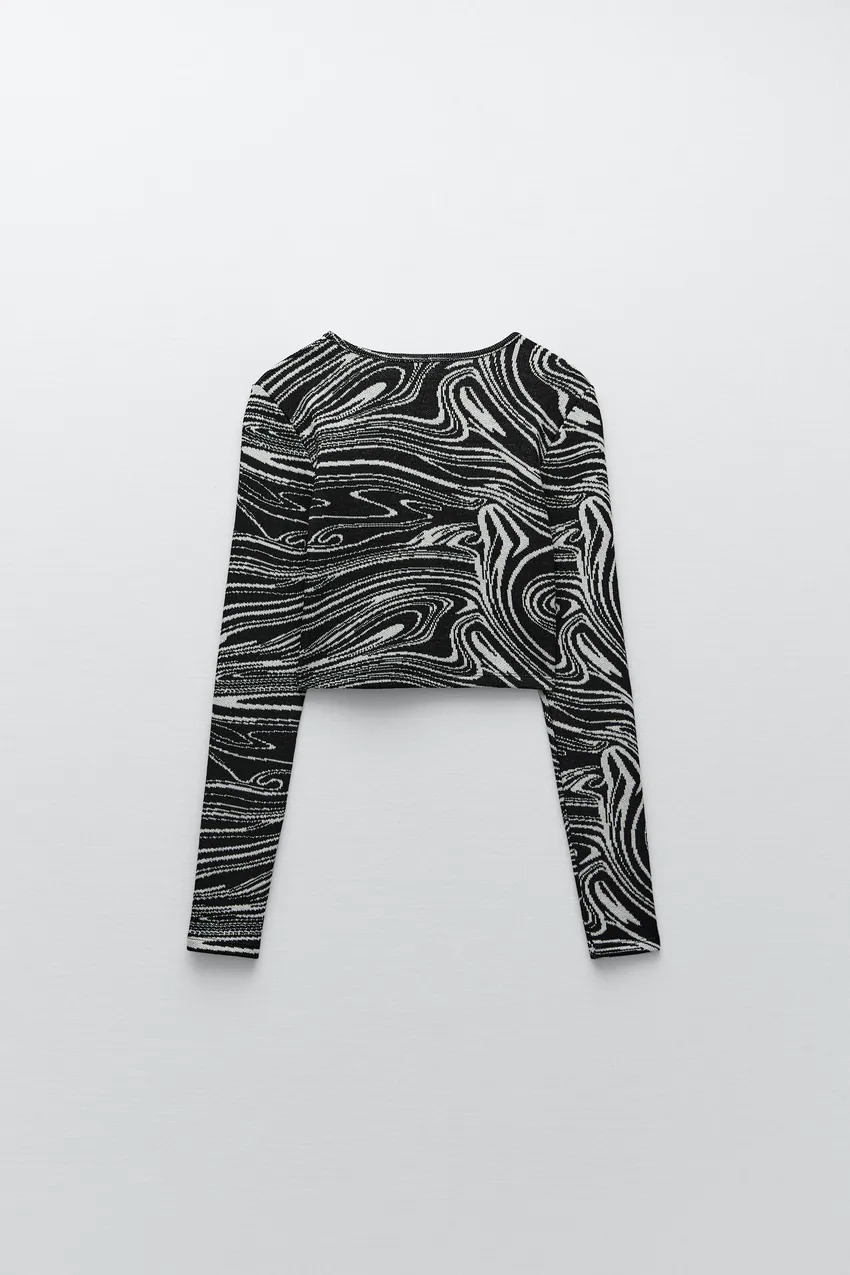 Jacquard top and trousers