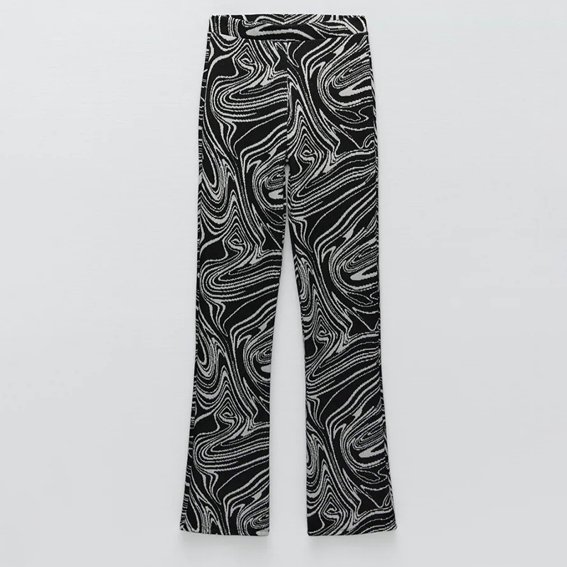 Jacquard top and trousers