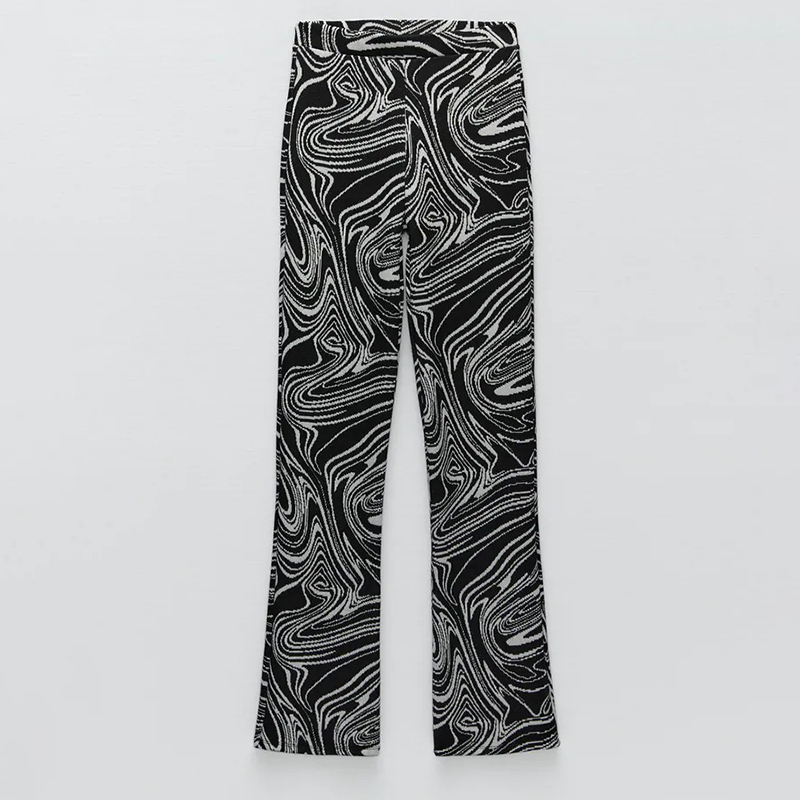 Jacquard top and trousers