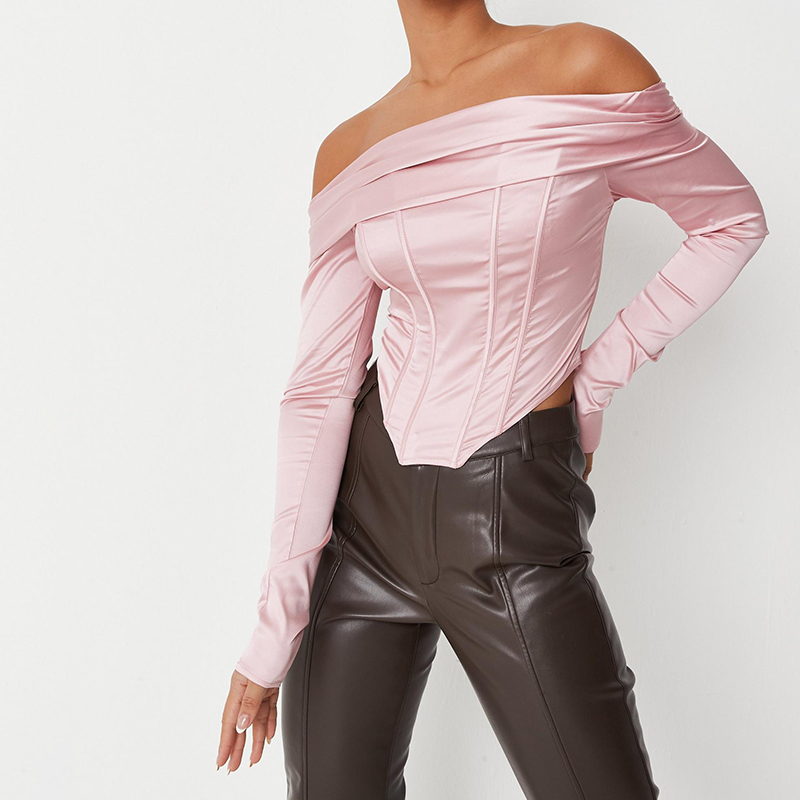 Tall blush corset top
