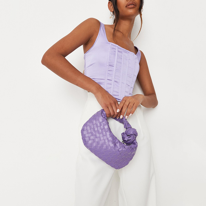 Lilac satin corset top