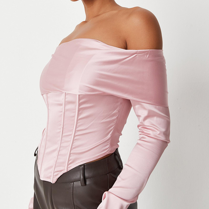 Tall blush corset top