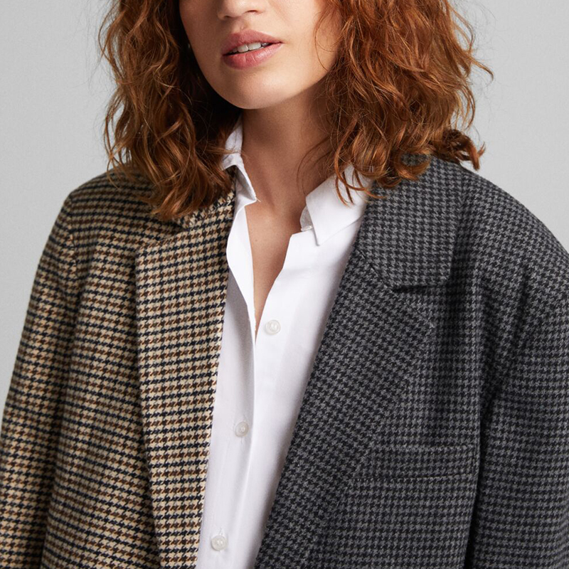 Two-tone blazer