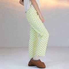 Lime High Waisted Straight Leg Jeans