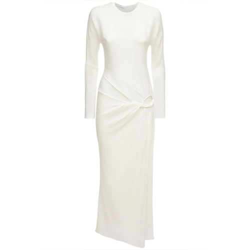 Pleated long sleeve dress