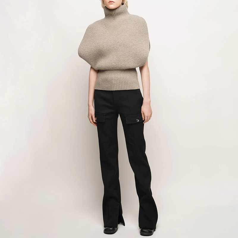 Knitted turtleneck sweater