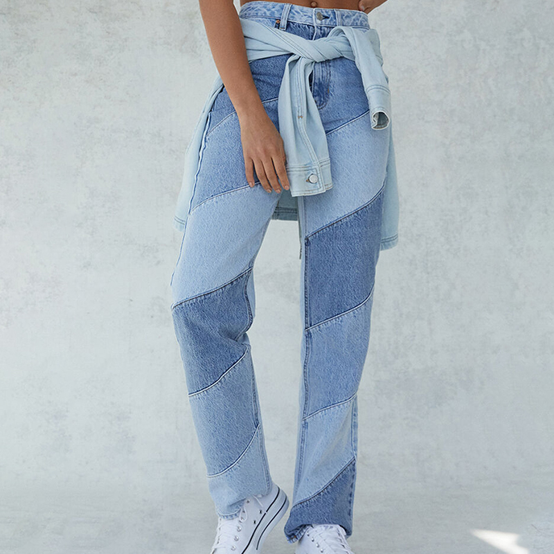 Diagonal Seam Jeans