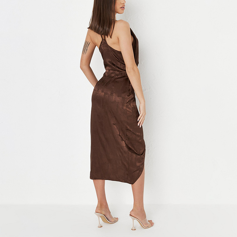 Chocolate midi dress