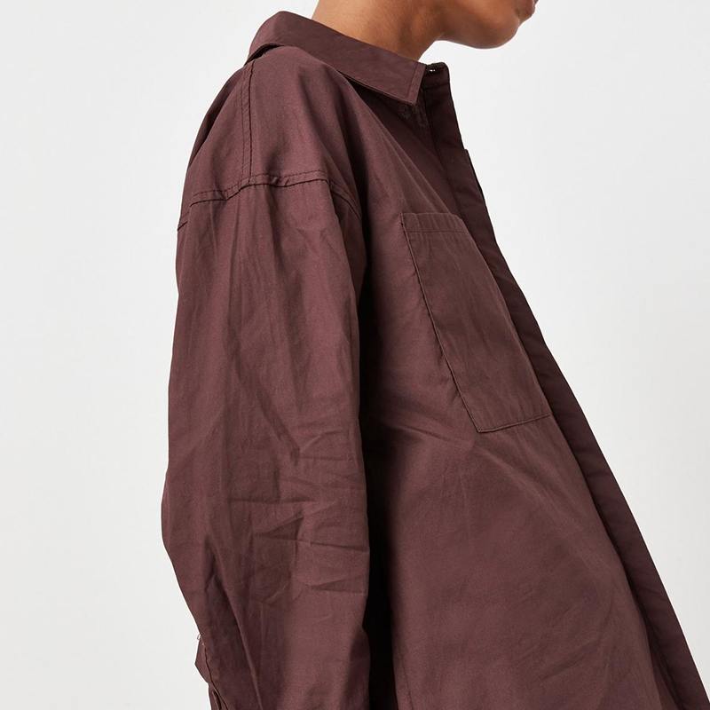 Chocolate pocket front shirt