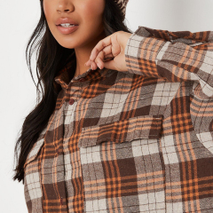 Brown check shirt