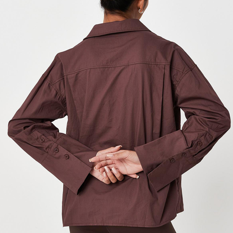 Chocolate pocket front shirt