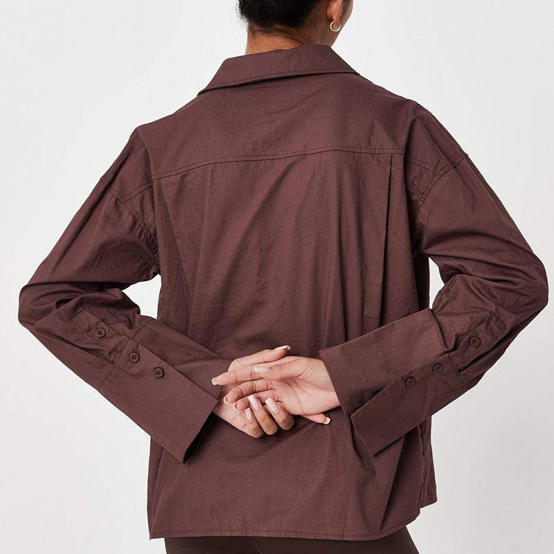 Chocolate pocket front shirt