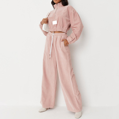 Blush wide leg jeans