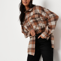 Brown check shirt