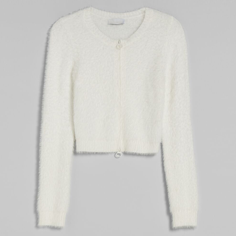 Cardigan with zipper