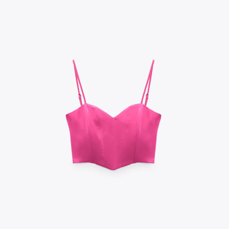 Corset style short top