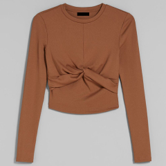 Long sleeve ribbed top
