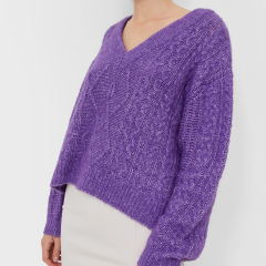 Cable knit sweater