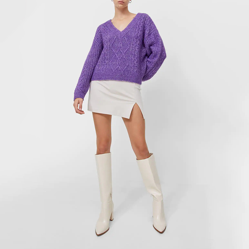 Cable knit sweater