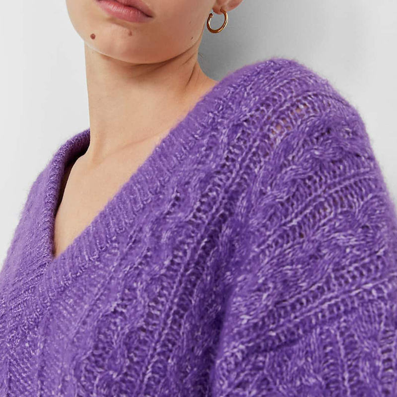 Cable knit sweater