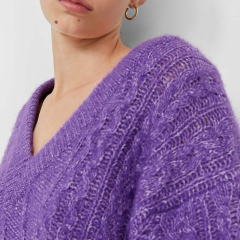 Cable knit sweater