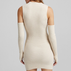 Sleeve design mini dress