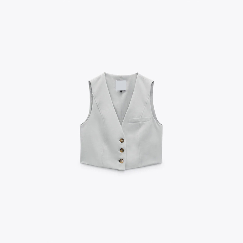 Waistcoat with seam detail