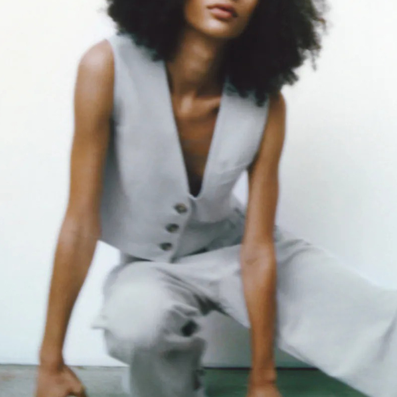 Waistcoat with seam detail