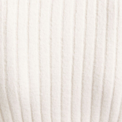 Zip-neck hollow knit sweater