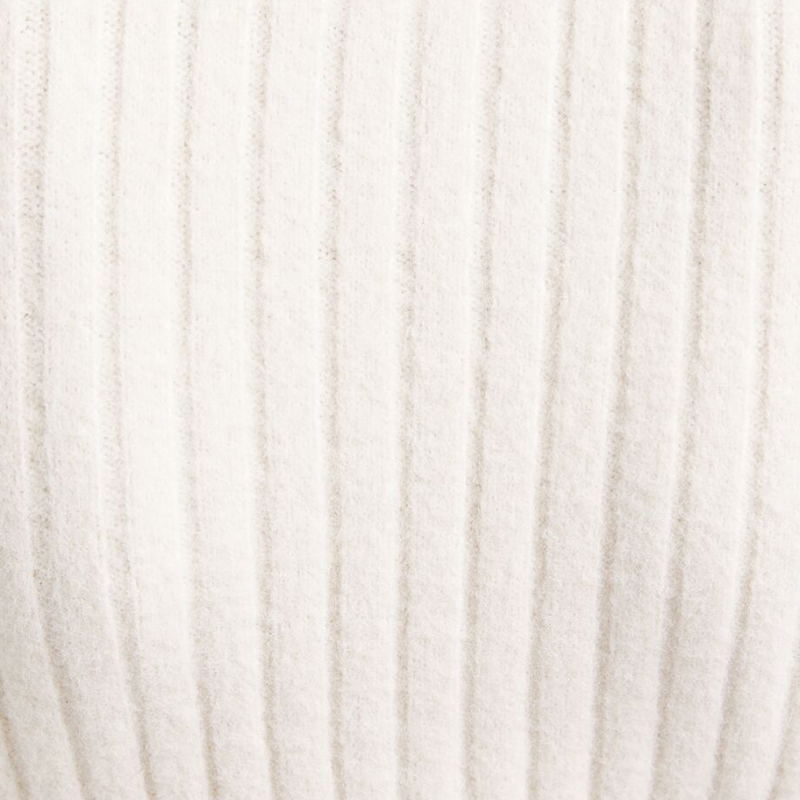 Zip-neck hollow knit sweater
