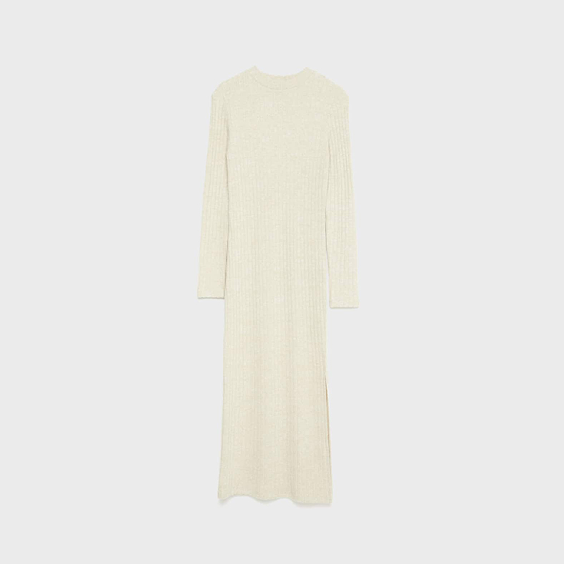 Ribbed midi dress