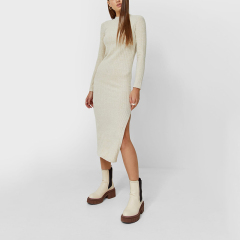 Ribbed midi dress