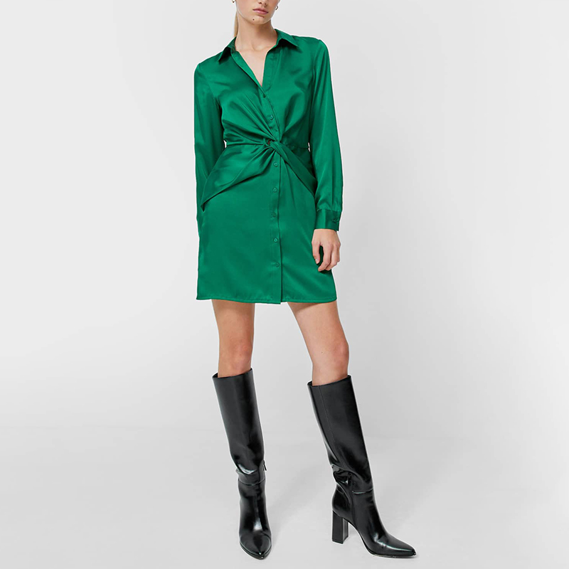 Knotted short dress