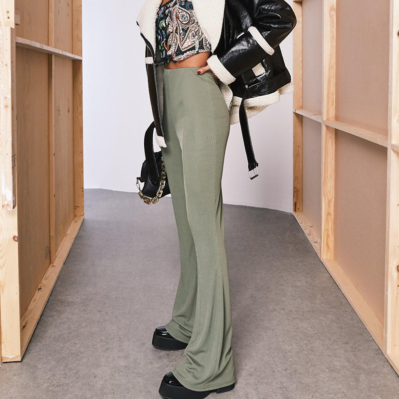 Fit and flare trousers