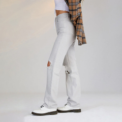 Gray Distressed Jeans