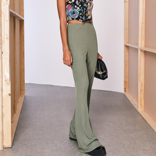 Fit and flare trousers