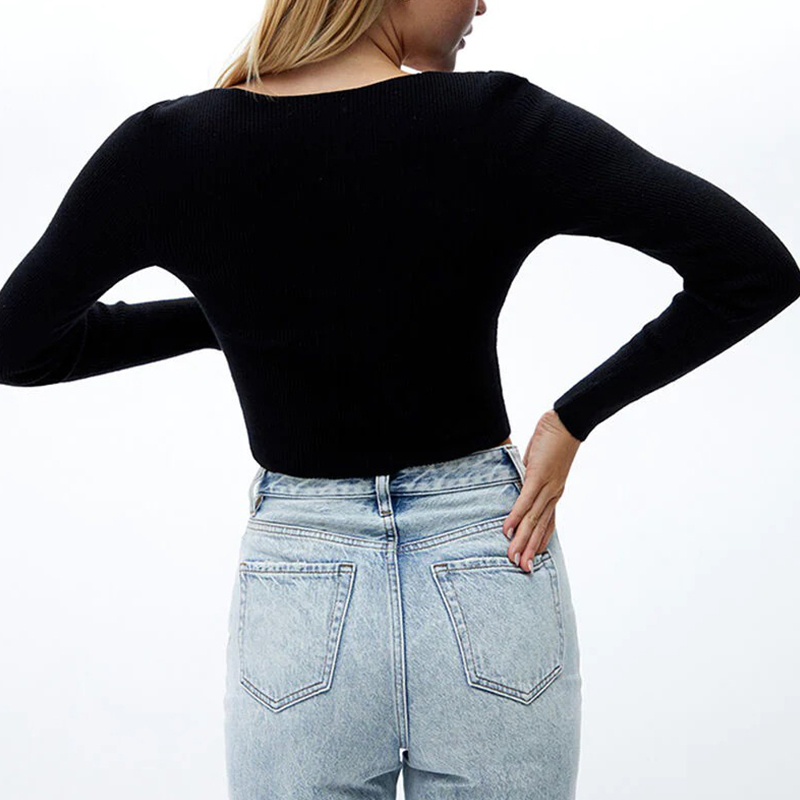 Long Sleeve Zip Up Sweater