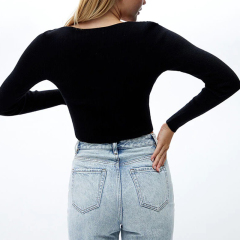 Long Sleeve Zip Up Sweater
