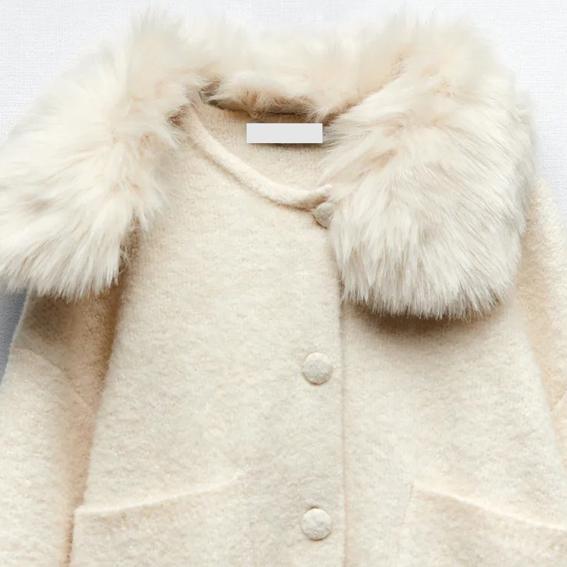Lapel knit jacket