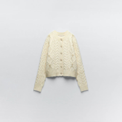 Pearl embellished knitted jacket