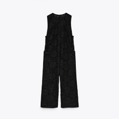 JUMPSUIT WITH CUTWORK EMBROIDERY
