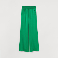 Wide glossy pants