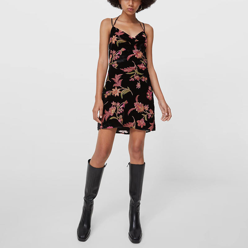 Short suspender dress