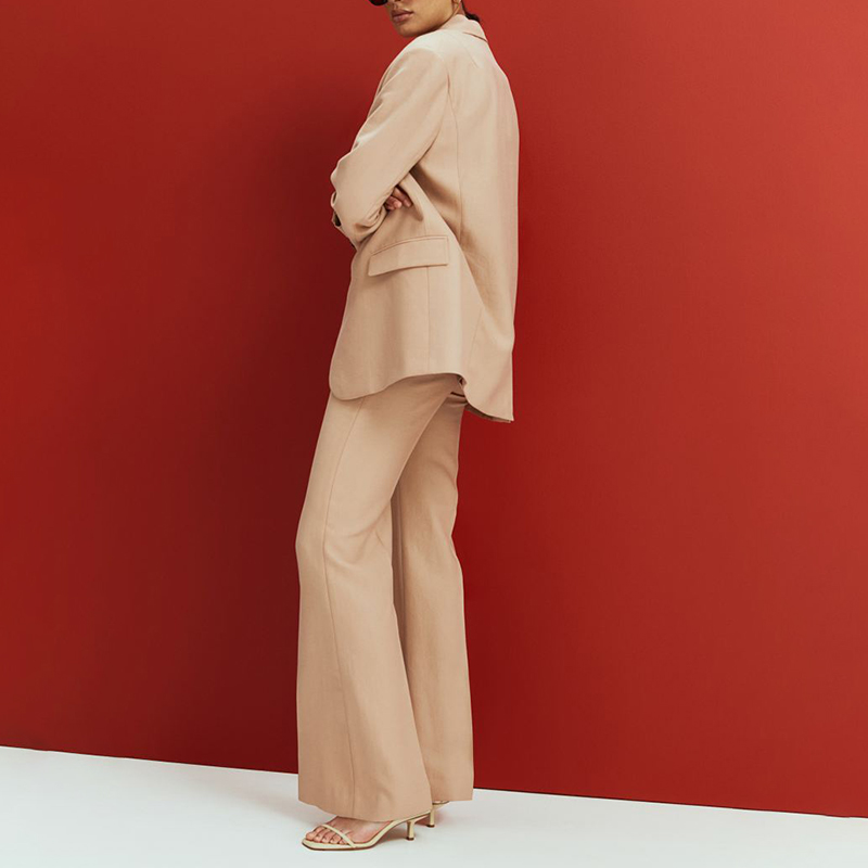 Oversize Jacket and Flared Blend Pants