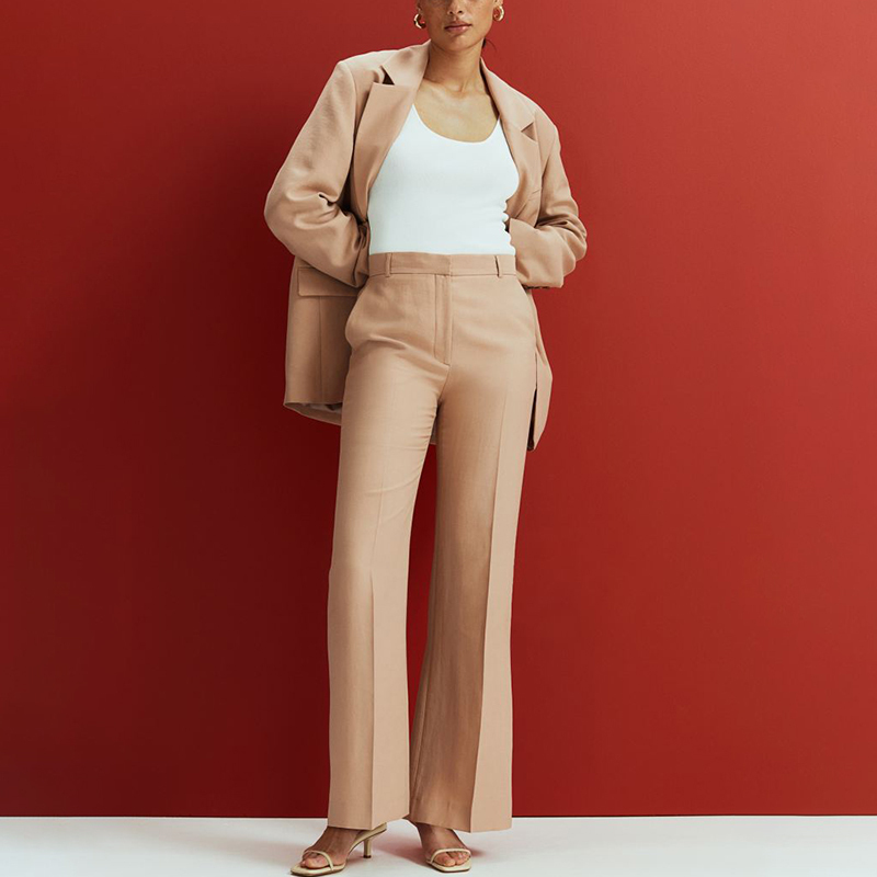 Oversize Jacket and Flared Blend Pants