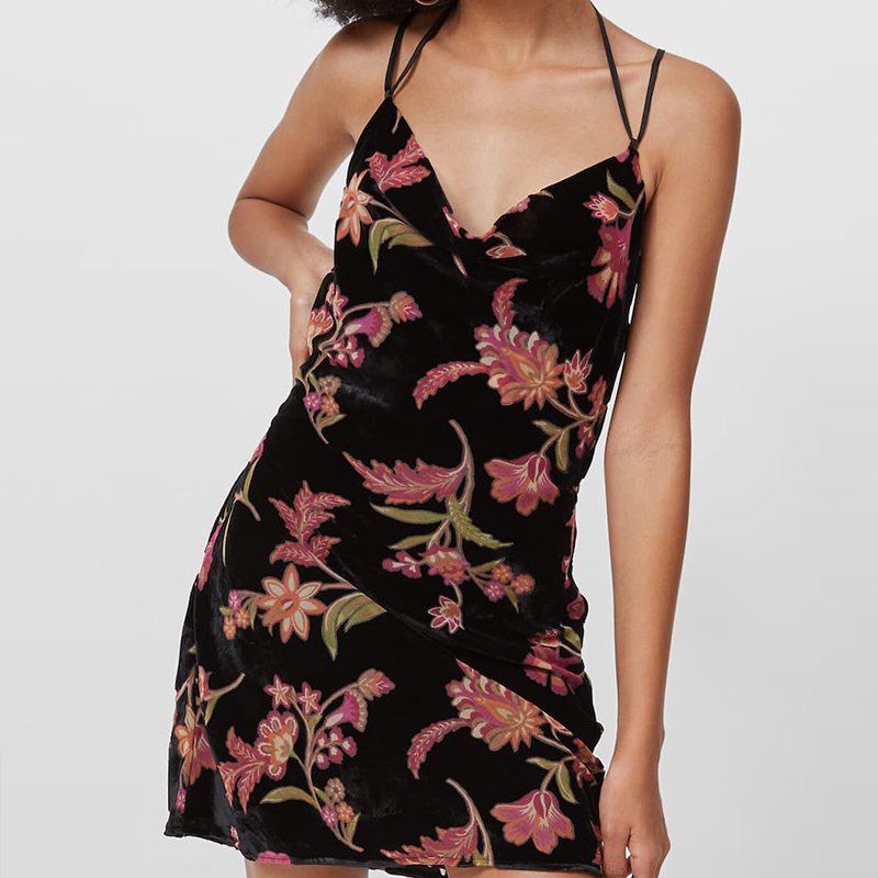 Short suspender dress