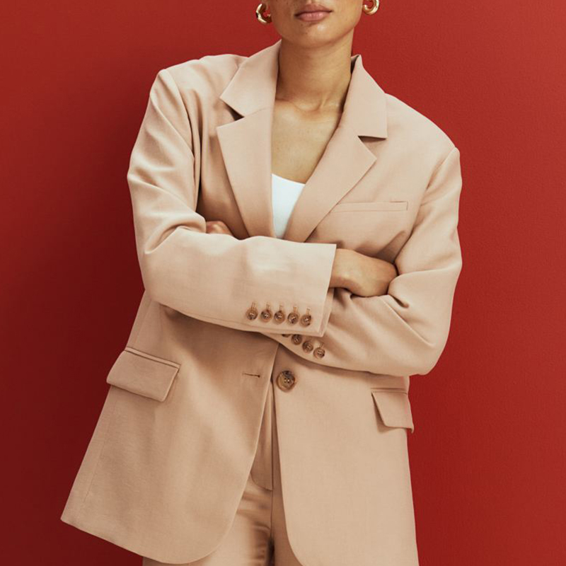 Oversize Jacket and Flared Blend Pants