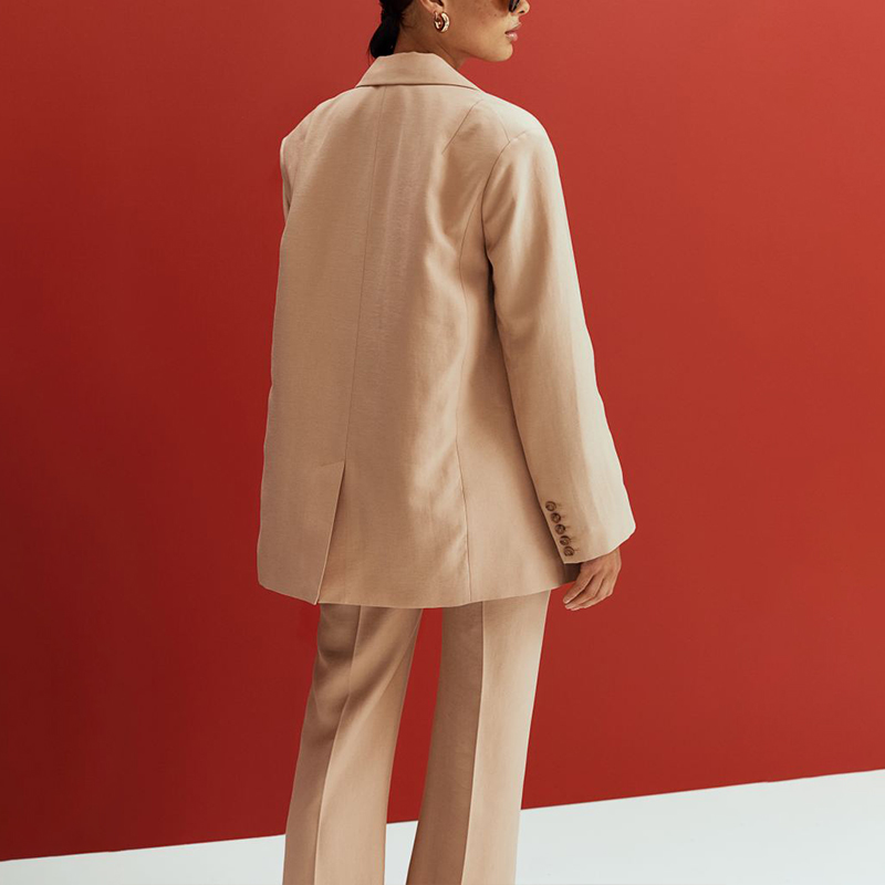 Oversize Jacket and Flared Blend Pants
