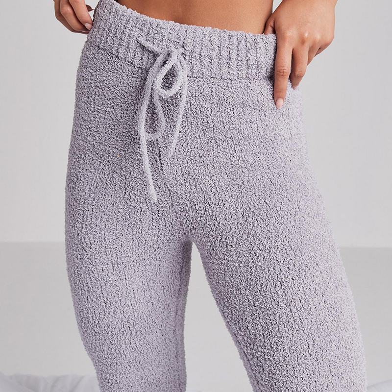 Fluffy knit joggers
